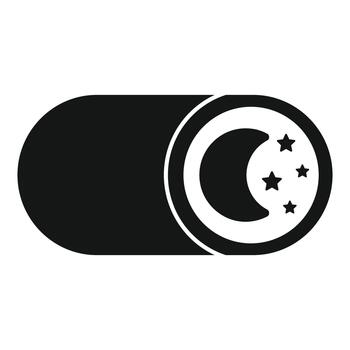 noche modo cambiar icono para digital interfaz diseño vector