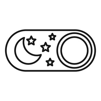 usuario interfaz palanca traspuesta Entre día y noche modo vector