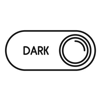 User interface dark mode switch button icon vector