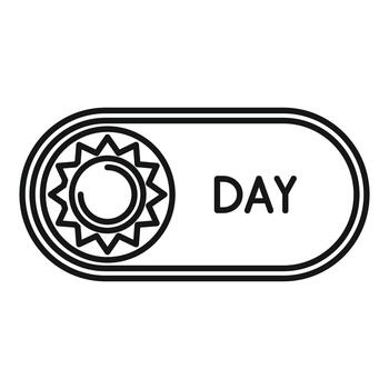 Day light mode toggle switch ui icon vector