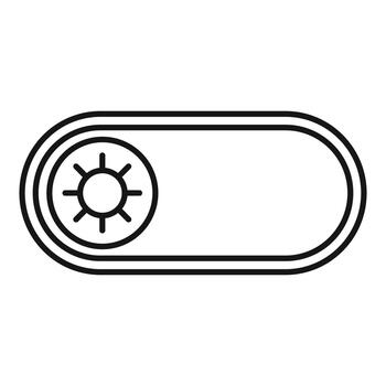 User interface toggle switch light mode concept vector