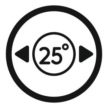 Climate control setting temperature adjusting icon concept vector