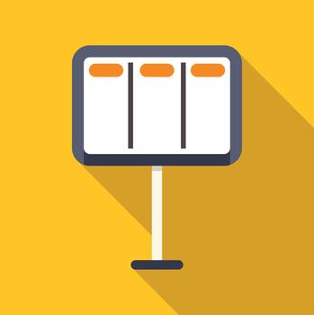 Scoreboard graphic showing game scores and information vector