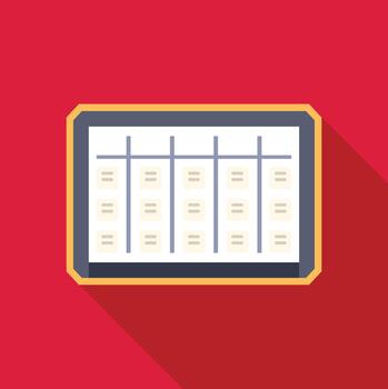 proyecto administración melé tablero con Tareas icono vector