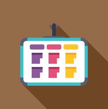 tarea tablero demostración proyecto administración planificación flujo de trabajo vector