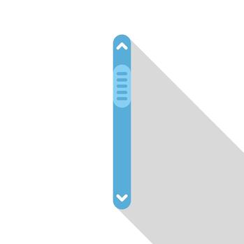 Scroll bar user interface element navigating screen content vector