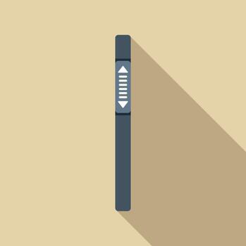 Flat design scroll bar with shadow vector