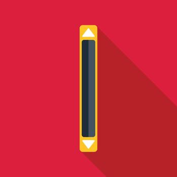 Vertical scrollbar interface element with up and down arrows vector