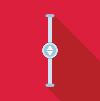 Vertical scroll bar user interface element navigating vector