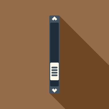 Vertical scroll bar user interface flat design concept vector