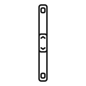 Window scroll bar user interface line icon vector