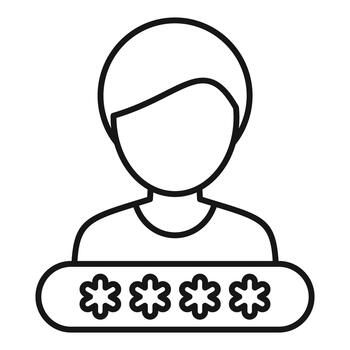 usuario cuenta contraseña proteger personal datos iniciar sesión vector