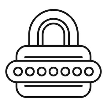 candado icono demostración contraseña creando seguridad proteccion vector