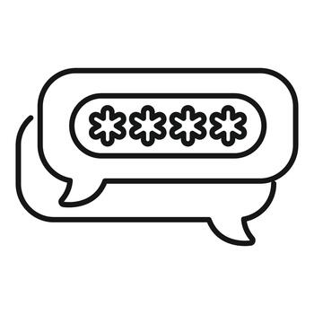 habla burbuja demostración contraseña entrada para seguro iniciar sesión vector