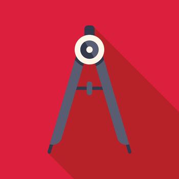 Compass tool for drawing geometry and precision vector