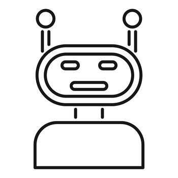 chatbot robot icono representando artificial inteligencia tecnología vector