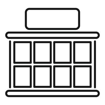 Building storefront icon representing business property vector