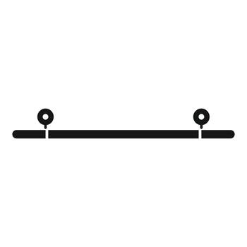 Timeline icon representing journey progress with start end markers vector