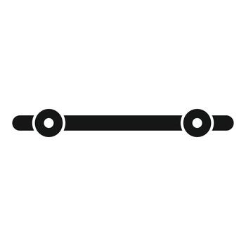 Range slider adjusting setting control level interface icon vector