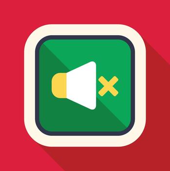 un verde y blanco botón con un altavoz icono vector