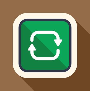 Sync refresh loop cycle arrows button icon vector