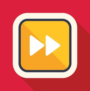 rápido adelante medios de comunicación jugador botón icono vector