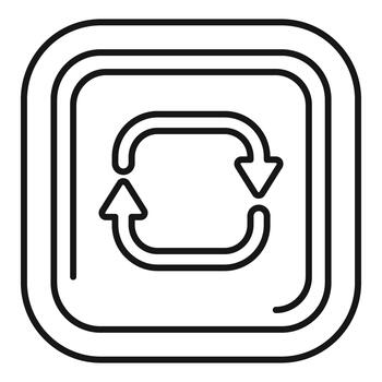 Reload refresh update web page repeat arrows icon vector