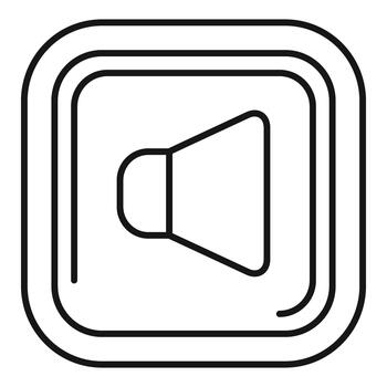 Speaker icon for sound adjustment on a user interface vector