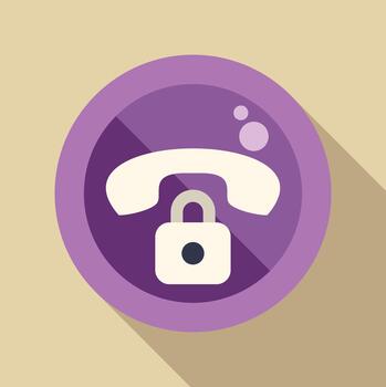 cifrado teléfono llamada símbolo demostración seguro comunicación vector