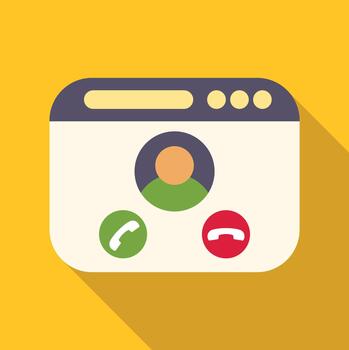 vocación pantalla demostración usuario perfil y llamada botones vector