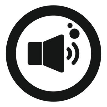 Sound icon button adjusting music volume vector