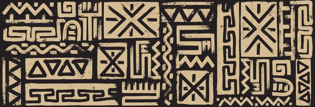 Creative ethnic style pattern. Unique geometric swatch. Perfect for screen background, site backdrop, wrapping paper, wallpaper, textile and surface design. vector