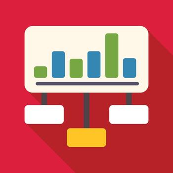 bar gráfico mostrando negocio análisis datos infografía vector