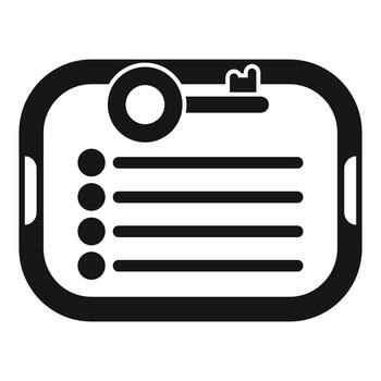 tableta demostración contraseña gerente solicitud con bala lista vector