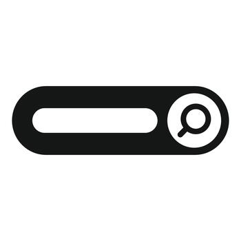 Search bar icon representing web query concept vector