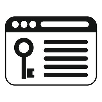 Unlocking browser content with a key for online access vector