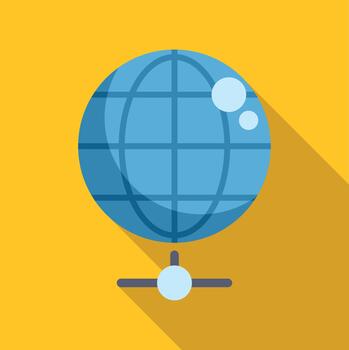 Global network system distributing data connection service vector