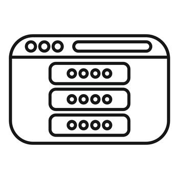 navegador ventana demostración contraseña entrada campos vector