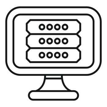computadora monitor mostrando múltiple contraseña entrada campos vector