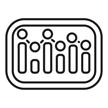 Bar chart and line graph visualizing data analysis vector