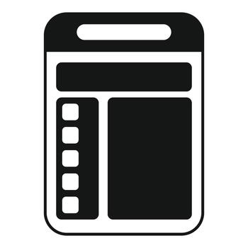 Mobile app wireframe user interface design displaying layout vector