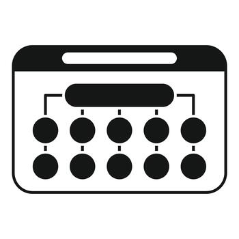 Website sitemap planning showing structure and navigation vector