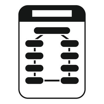 Process flowchart diagram showing business workflow organization vector