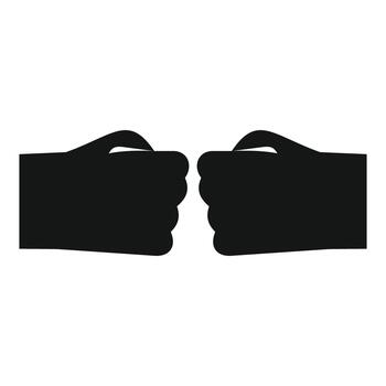 manos golpeando puños demostración trabajo en equipo y amistad vector