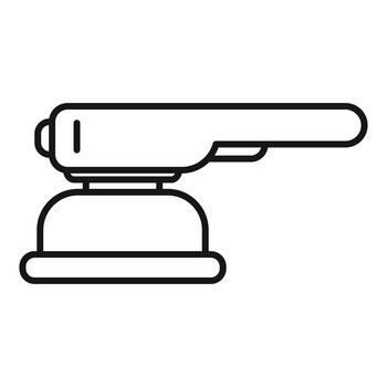 Orbital sander working tool for carpentry projects vector