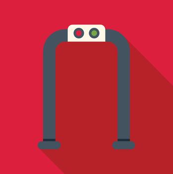 Security detector arch scanning for metal objects vector