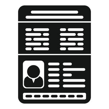 digital perfil demostración personal información y usuario identidad vector