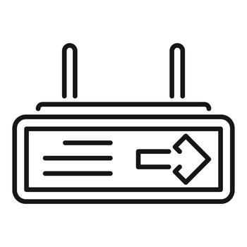 orientación firmar demostración dirección a salida vector