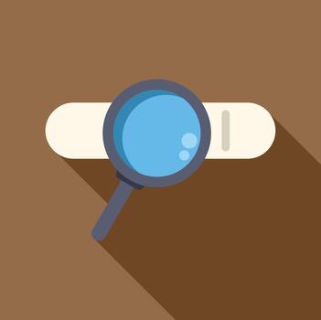 Magnifying glass searching on search bar interface vector