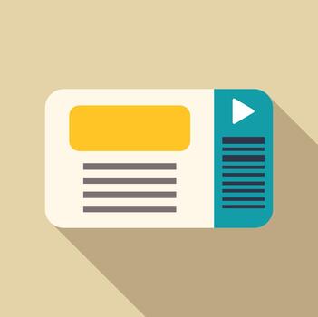 player interface element with play button vector